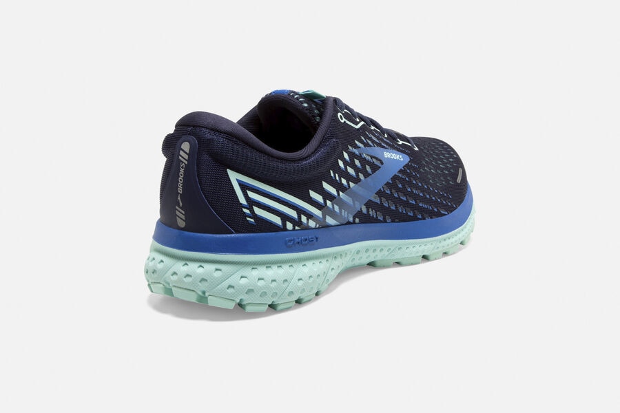 Brooks Running Shoes - Ghost 13 Road Womens - Navy/Blue - ZRF-058293